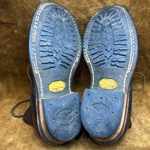 Vintage White’s Semi Dress Brownish Black Distressed Ankle Boots - Picture 12 of 14